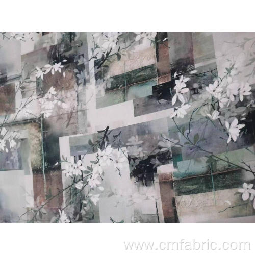 100% woven 60s viscose sateen digital printed fabric